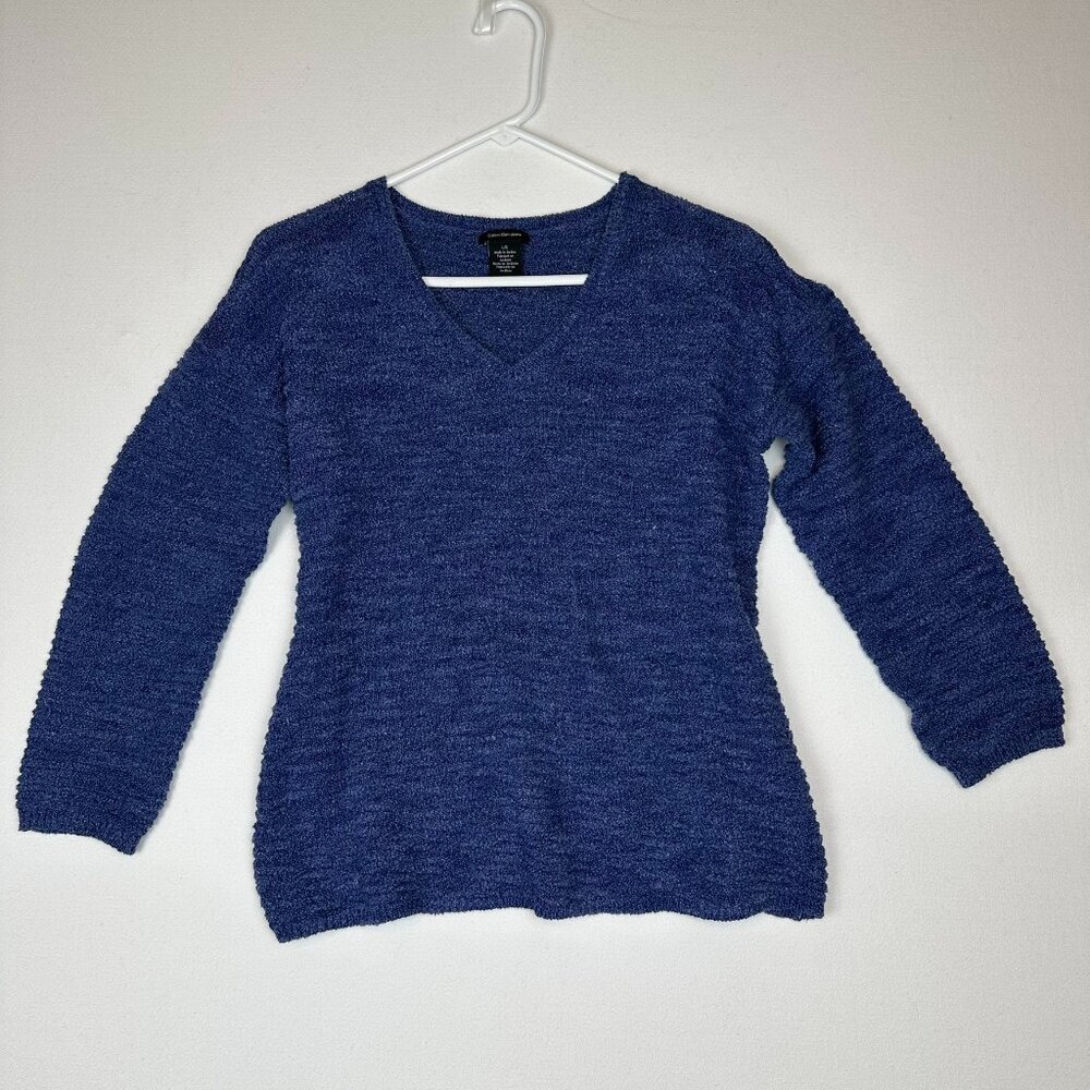 Calvin Klein Jeans V neck Sweater‎ Blue